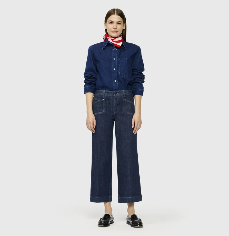 DREAM Culotte aus Hyperstretch Denim