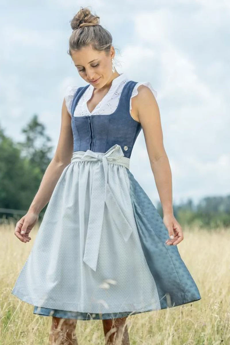 MarJo Dirndlbluse "Kunreuth" Flügelarm | Offwhite