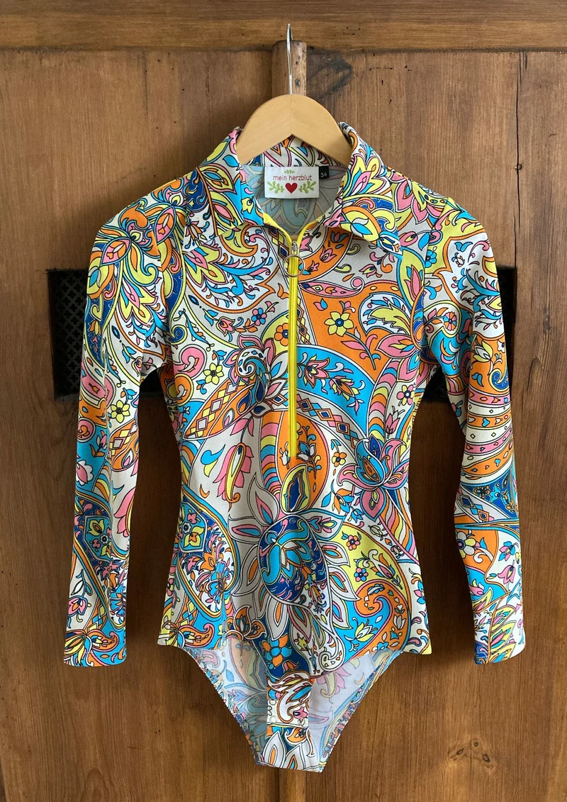 Retro langarm Body