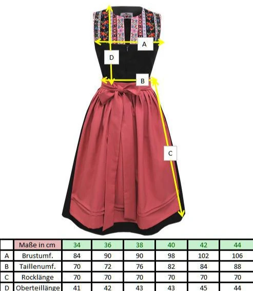 Dirndl Iza hochgeschlossen
