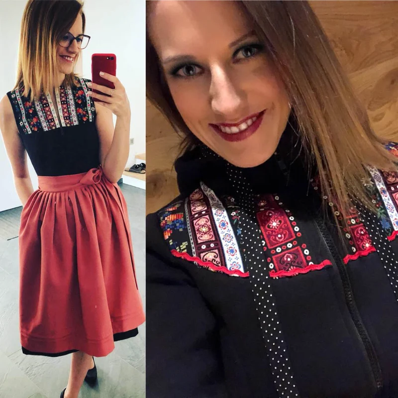 Dirndl Iza hochgeschlossen