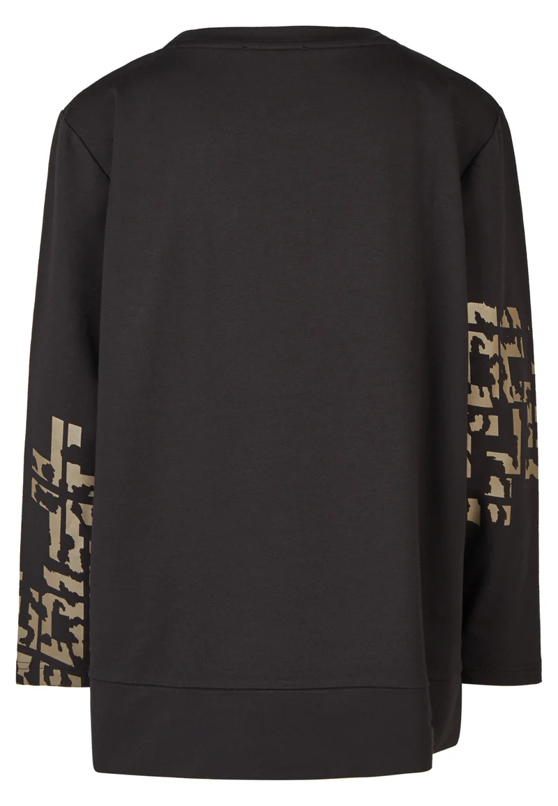 Sweatshirt mit Grafik-Motiv und Metallplättchen