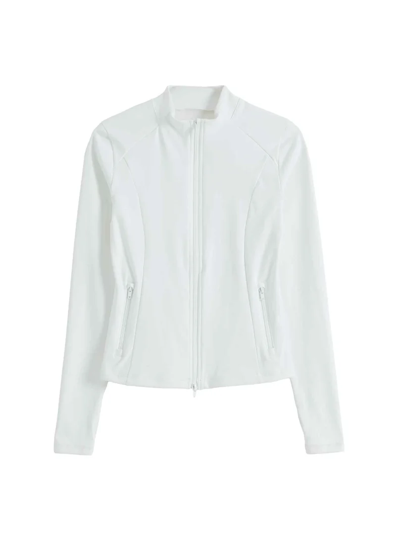 Sense Zip Jacket in Weiß