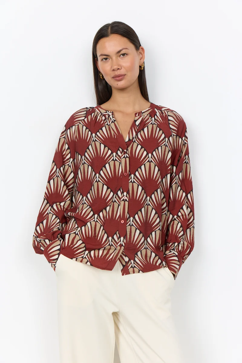 HALIN AOP Bluse mit Print