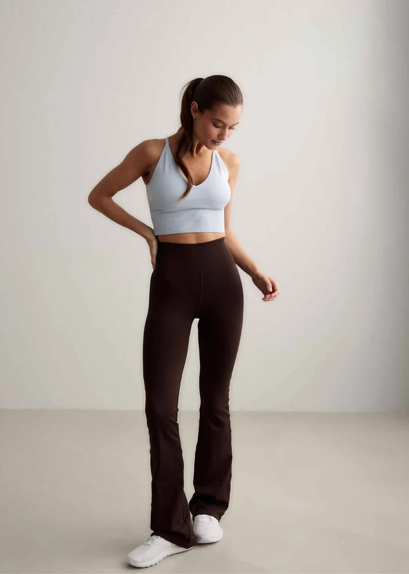 Shape Seamless Cross Back Bralette in Aura