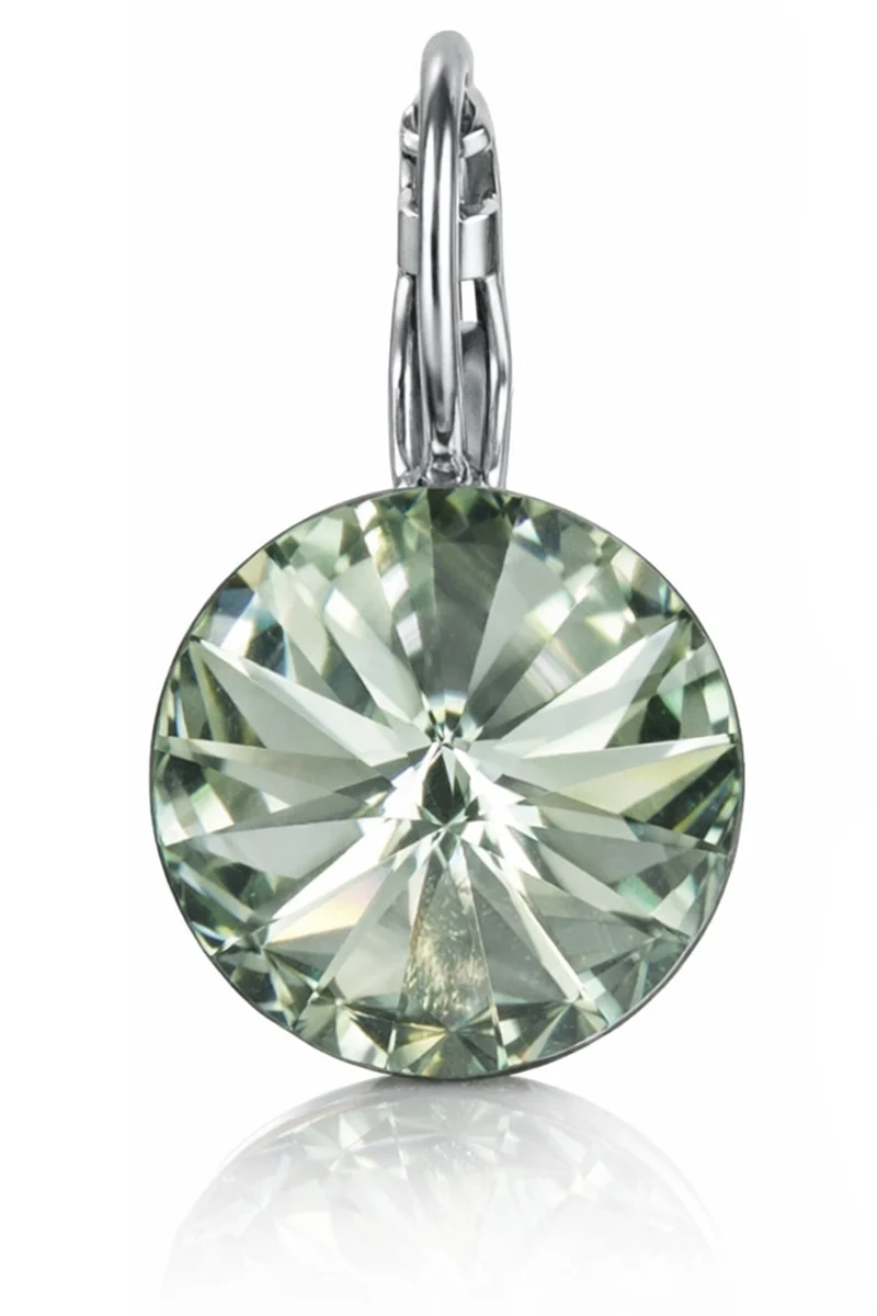 LUISIA® Ohrringe Rivoli mit Kristallen von Swarovski® 14 mm | Black Diamond