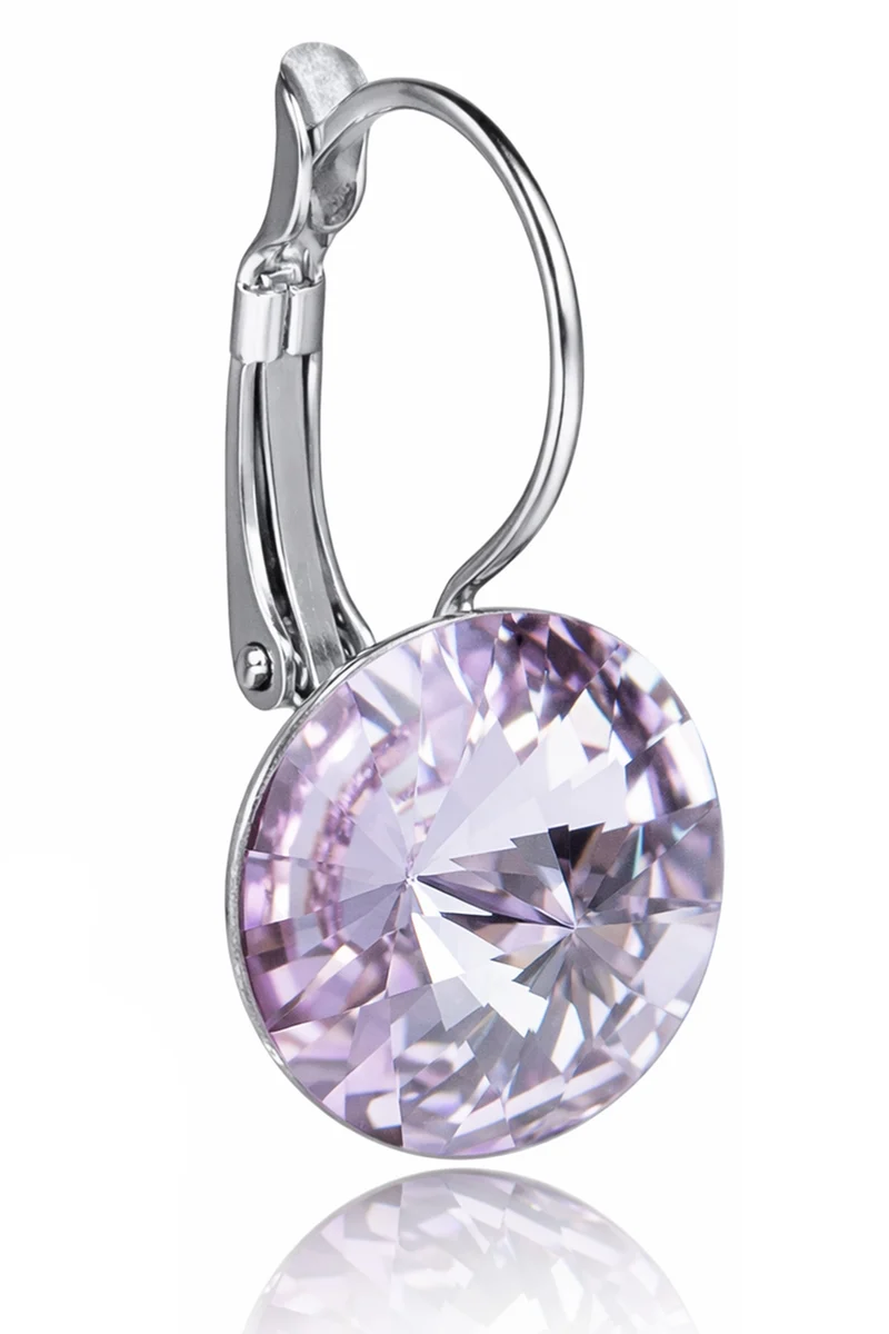 LUISIA® Ohrringe Rivoli mit Kristallen von Swarovski® - 12 mm | Violet
