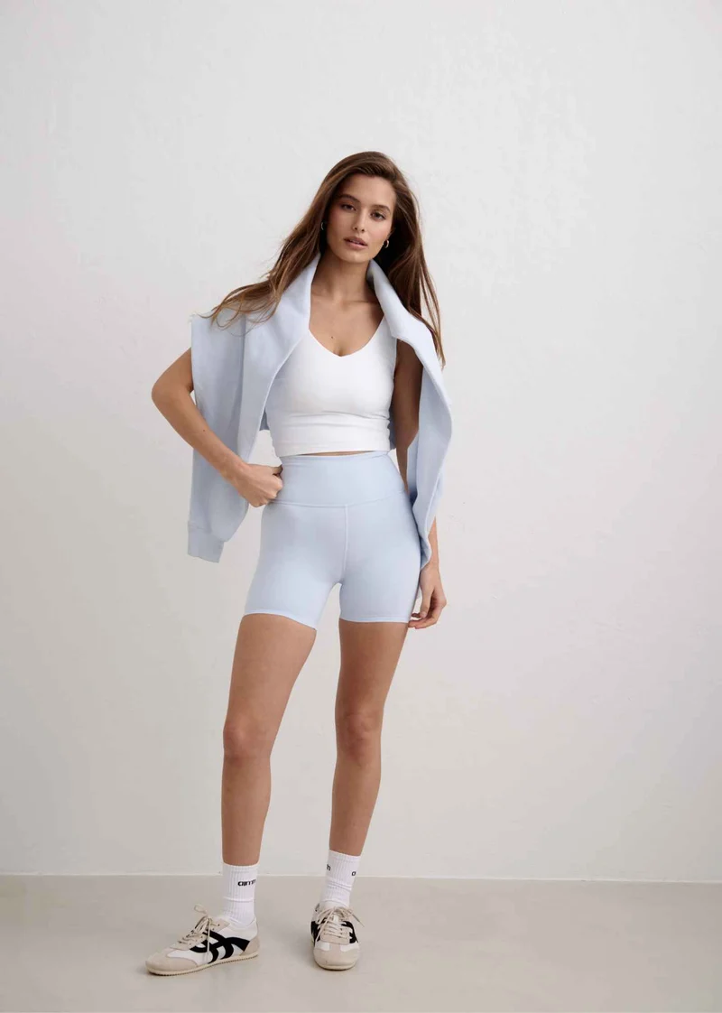 Sense Midi Biker Shorts in Aura
