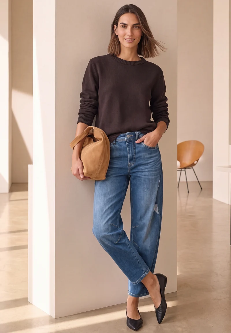 RILEY Relaxed Barrel Leg Jeans
