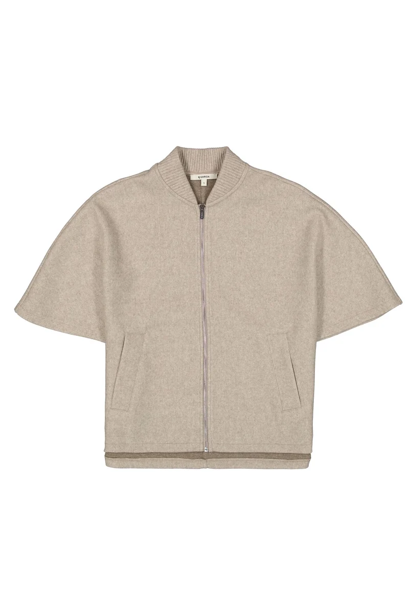 Oversized Jacke mit Dreiviertelärmeln
