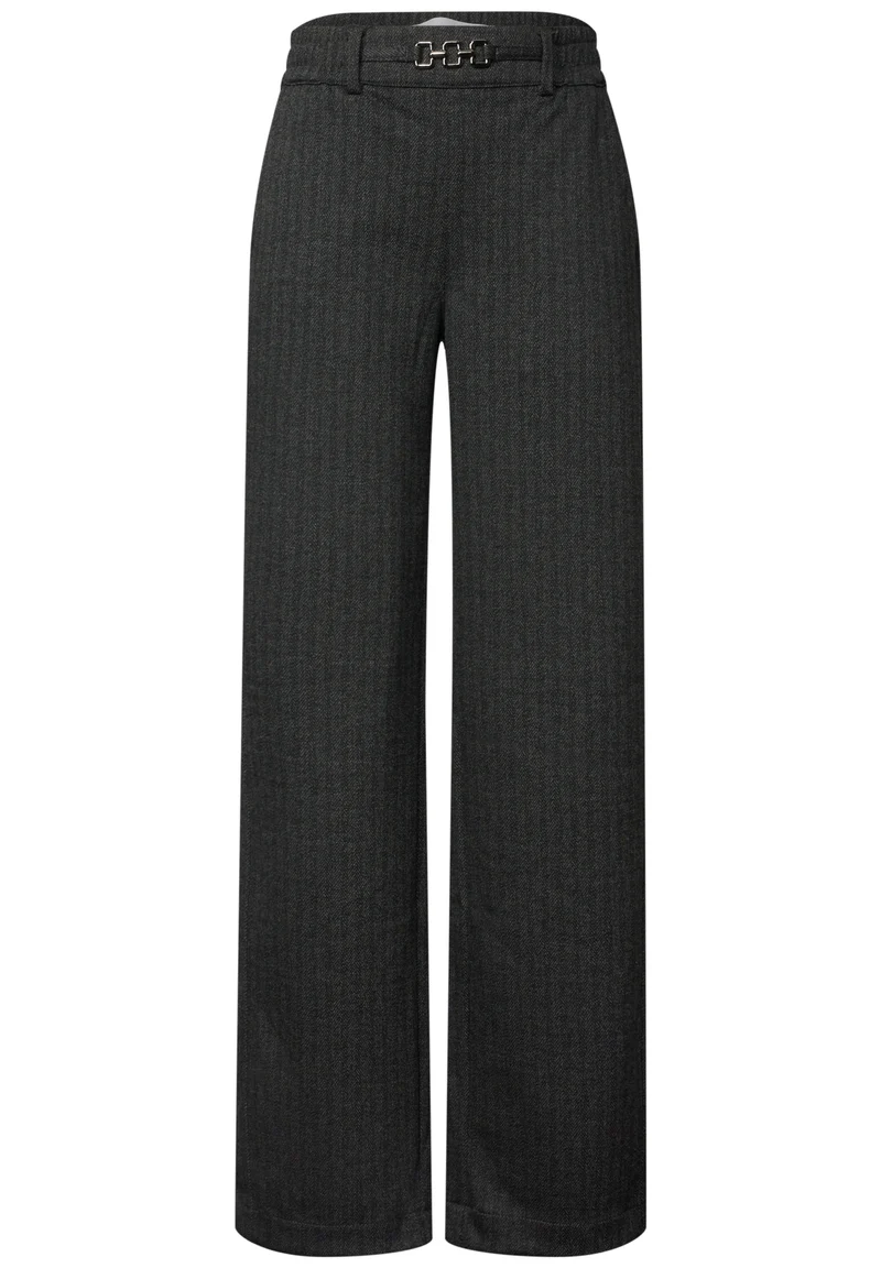 AMALIA Straight Leg Hose mit Fishbone-Muster