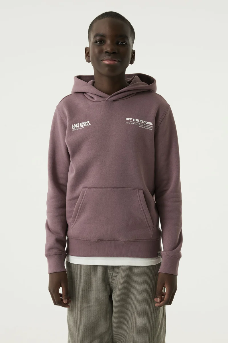 Hoodie mit Brust- und Rückenprint