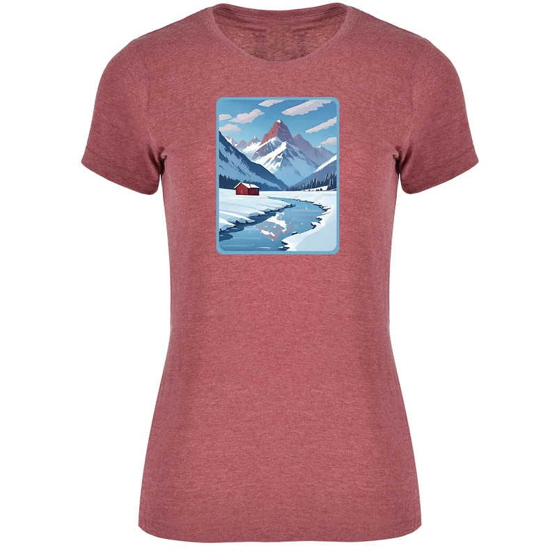 Home is where the Snow is Damen Tshirt