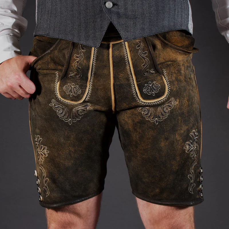 Datschi Trachten Lederhose Sigmund Braun Rustikal