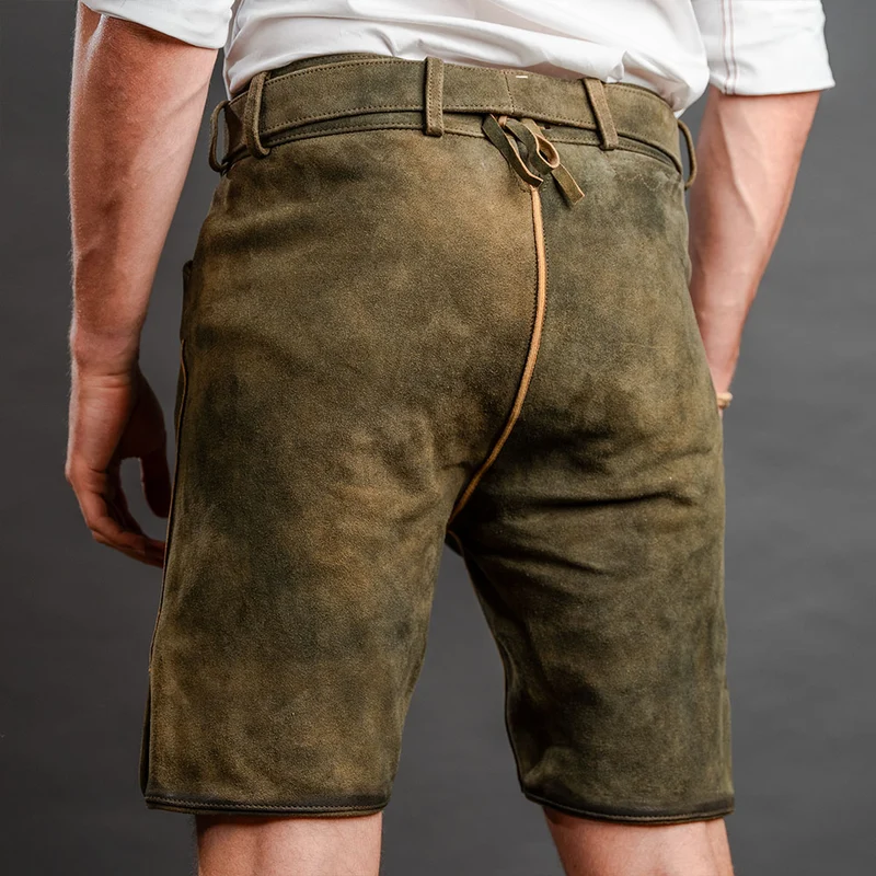 Datschi Trachten Lederhose Andreas Braun Grün