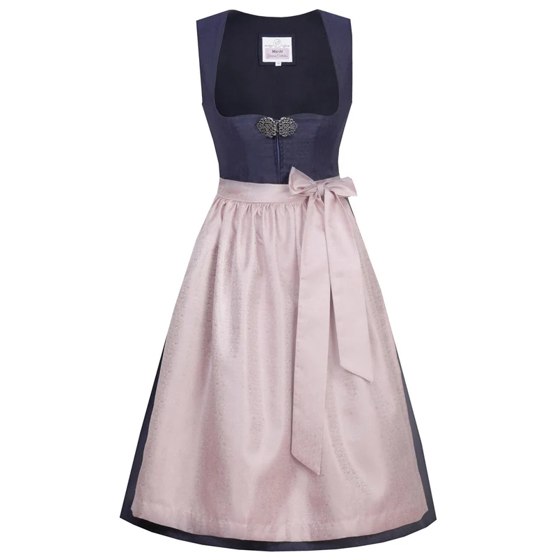 MarJo Dirndl Codi Nachtblau Rosa Zeitlos 65cm