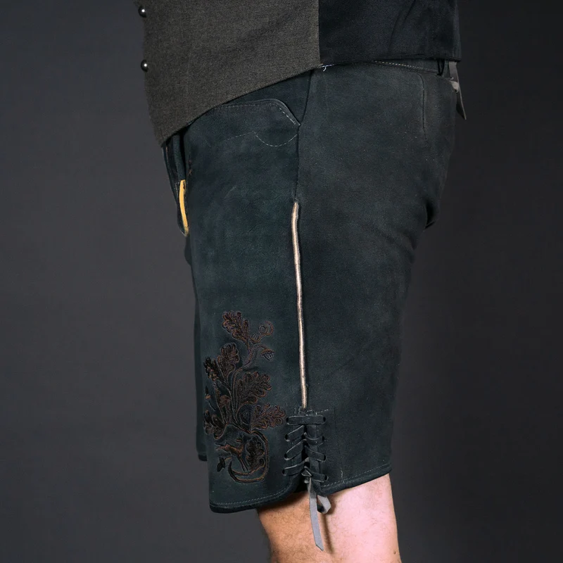 Datschi Trachten Lederhose Pius Kohle Grau