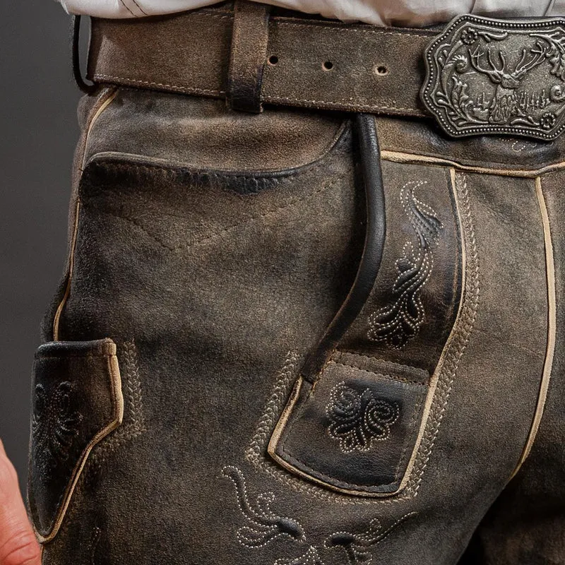 Datschi Trachten Lederhose Herbert Coffee Antik