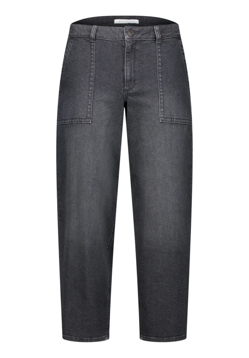 Baggy-Jeans mit Waschung