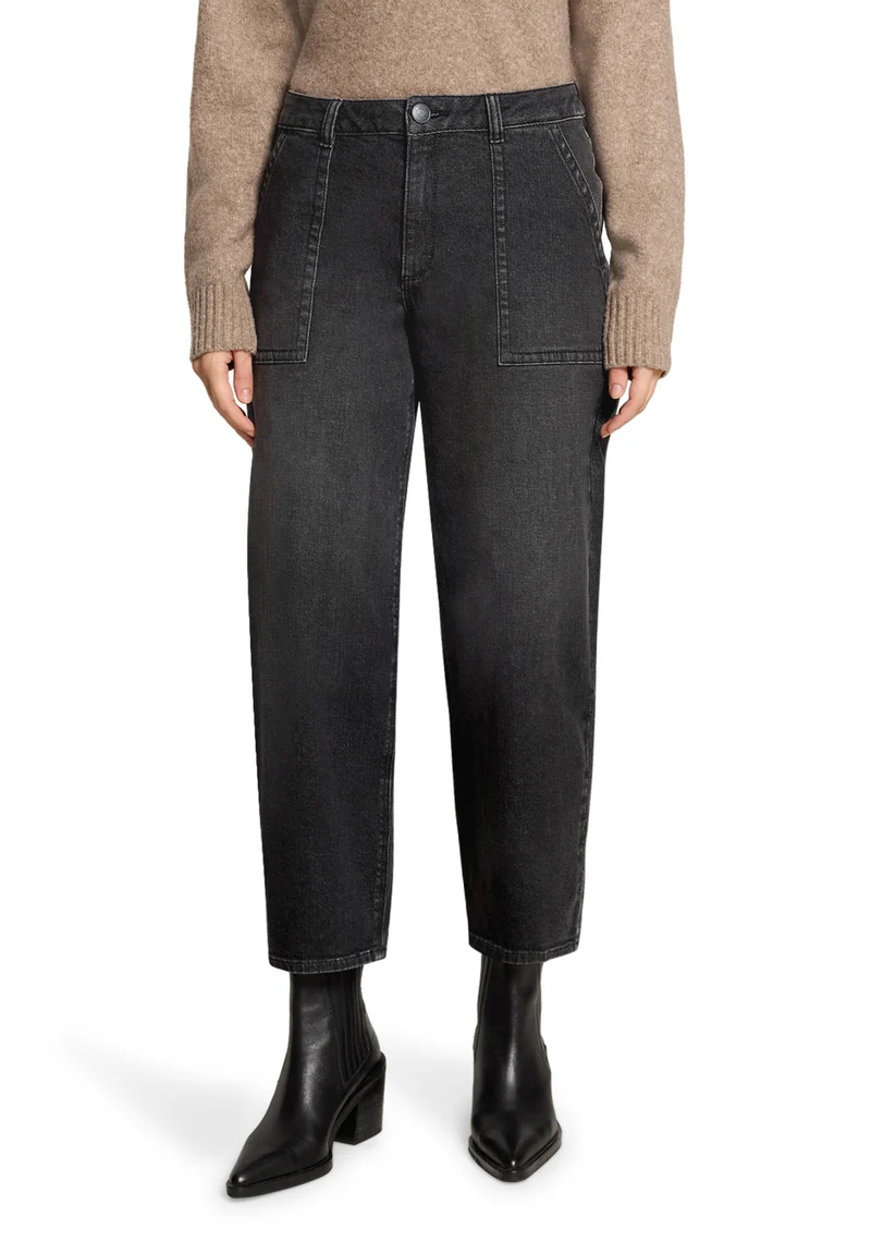 Baggy-Jeans mit Waschung