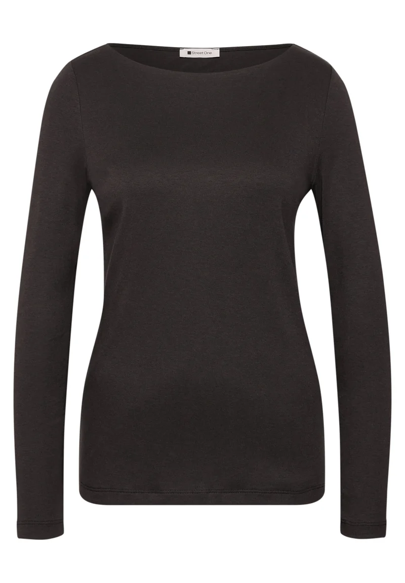 LANEA Basic Shirt mit U-Boot-Ausschnitt