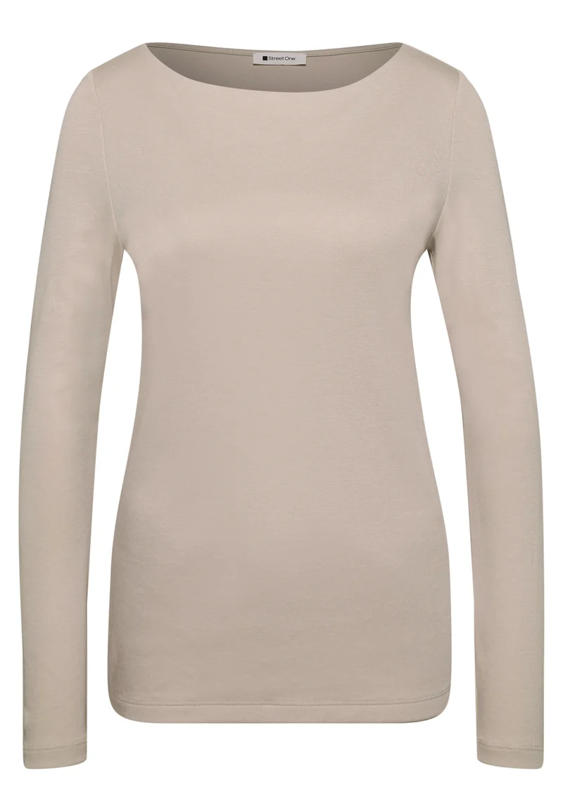LANEA Basic Shirt mit U-Boot-Ausschnitt
