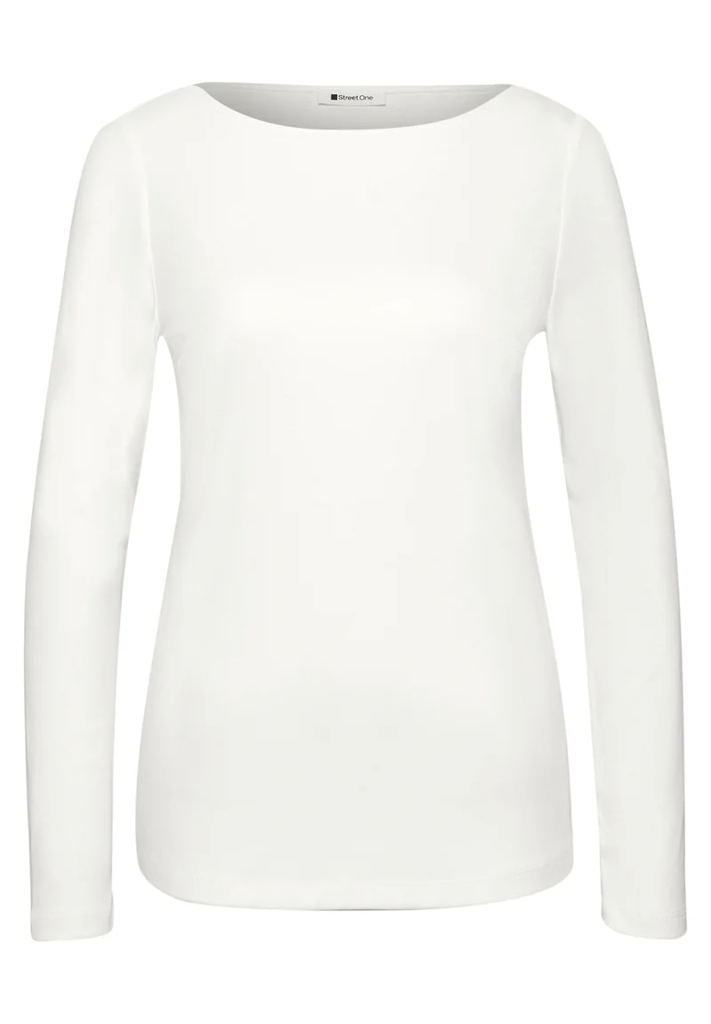 LANEA Basic Shirt mit U-Boot-Ausschnitt
