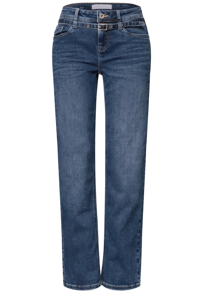 AMALIA Straight Leg Jeans mit Gürtel