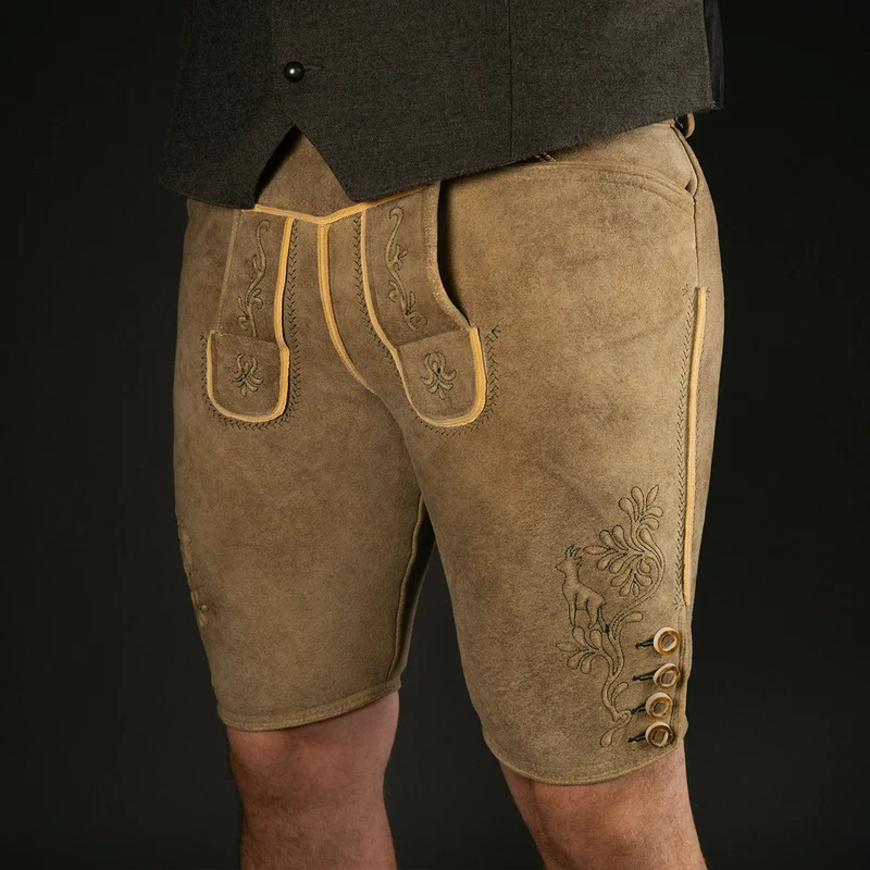 Datschi Trachten Hirschlederhose Gamskogel sämisch