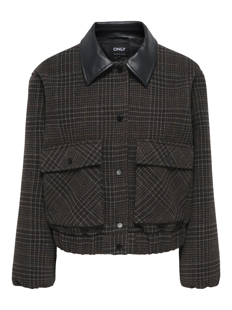 ONLMIKA Cropped-Jacke im Karomuster