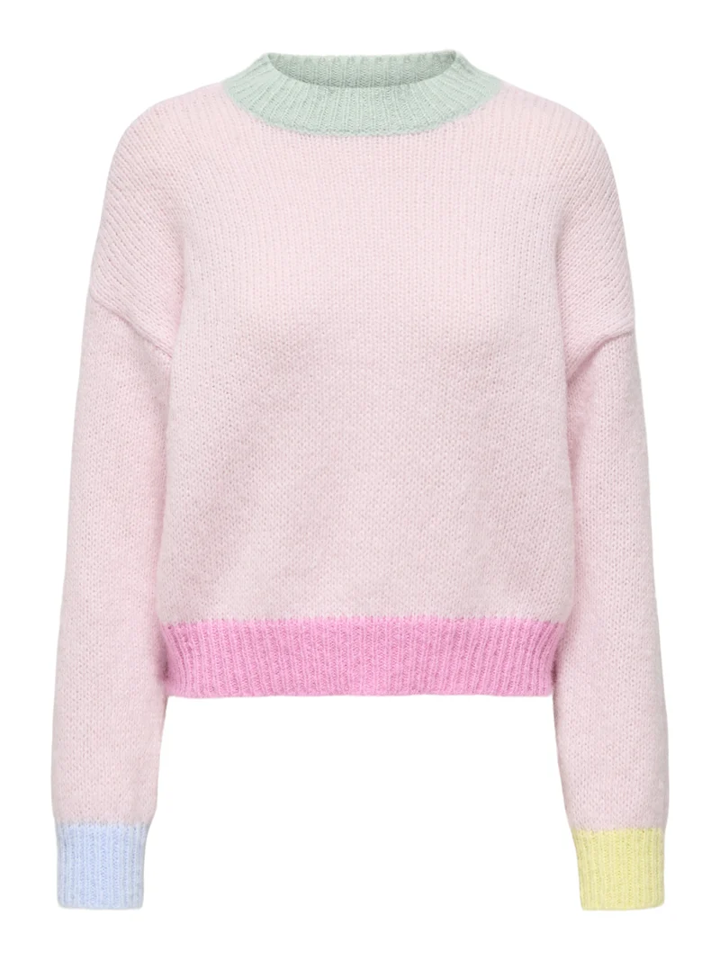 ONLOLINA Pullover mit Colorblock-Design