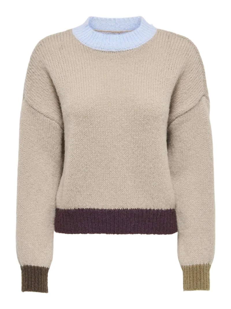 ONLOLINA Pullover mit Colorblock-Design