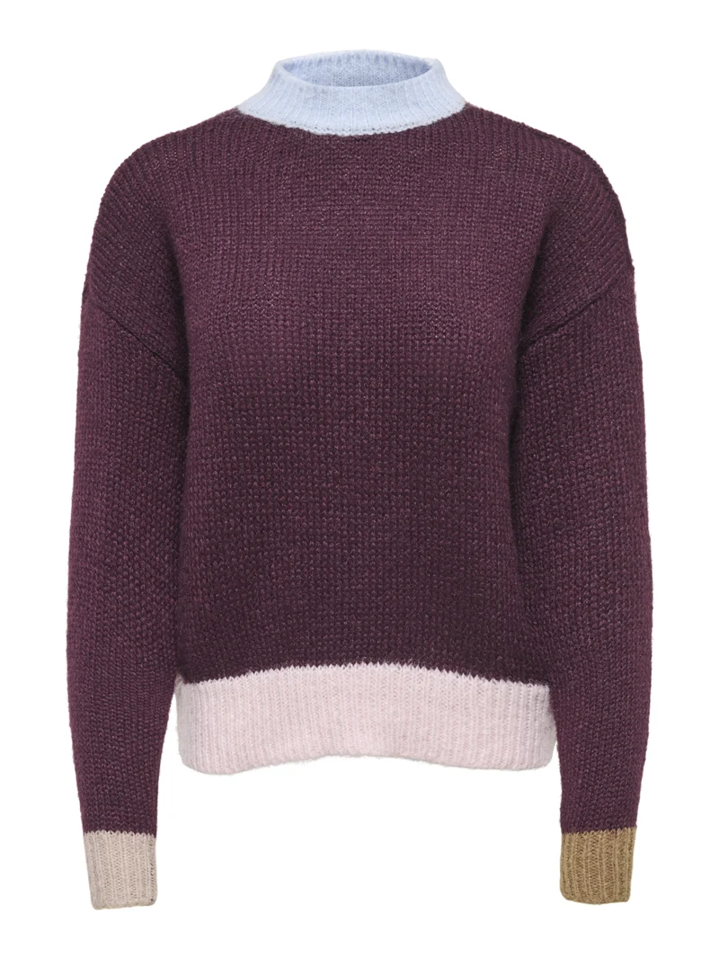 ONLOLINA Pullover mit Colorblock-Design