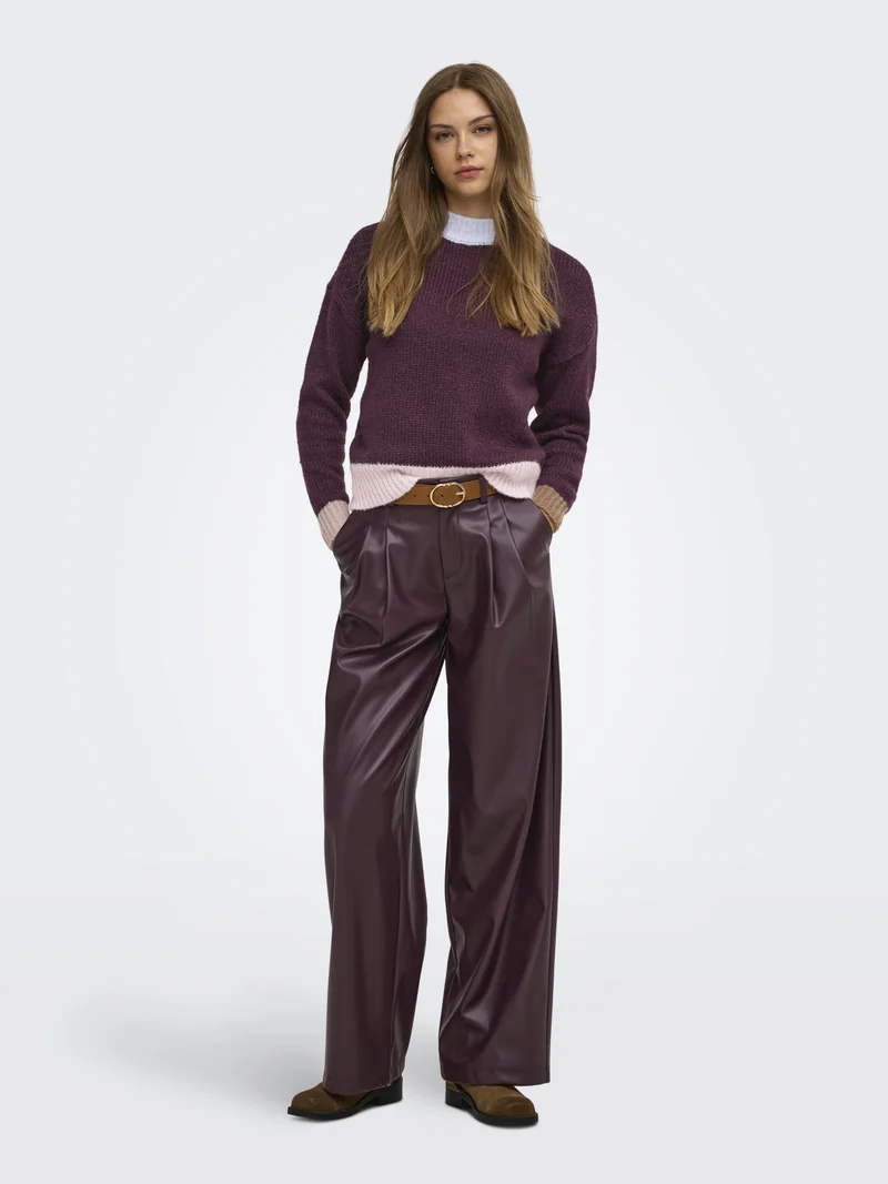 ONLOLINA Pullover mit Colorblock-Design