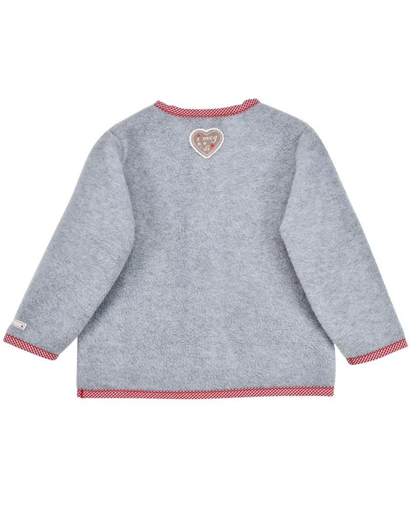 BONDI Baby Mädchen Fleecejacke "Zuckermaus" 86933 | Grey-melange