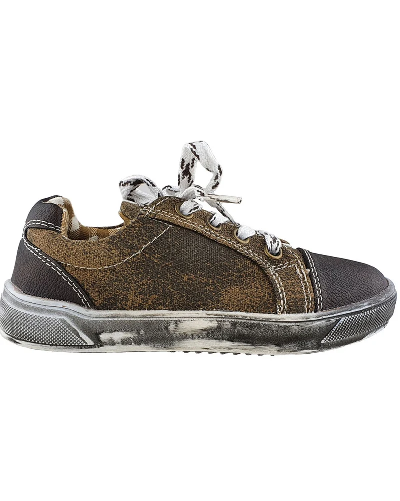 MADDOX Kinder Schuhe Sneaker "Nepomuk" | Holz Antik Braun