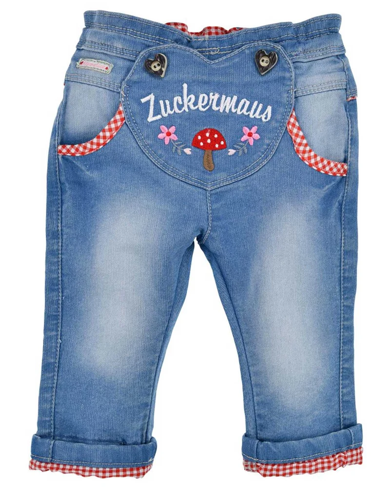 BONDI Baby Mädchen Jeans "Zuckermaus" 86854 | Blue denim