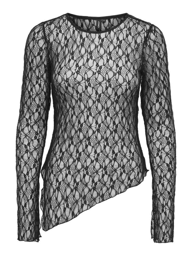 ONLSYRENE Asymmetrisches Shirt aus Spitze