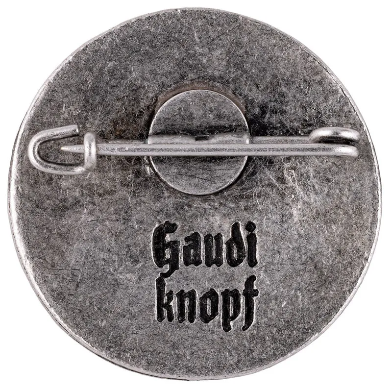 Gaudiknopf Anstecker Es eskaliert eh!