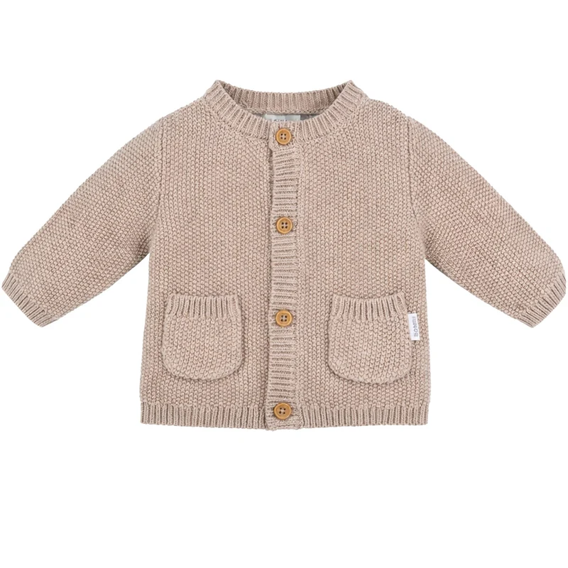 BONDI Baby Jungen Trachten Strickjacke 93985 | Cappuccino