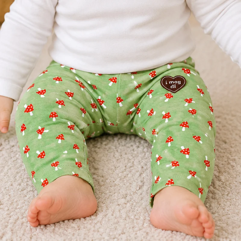 BONDI Baby Mädchen Leggings "Pilzallover" 86686 | Grün