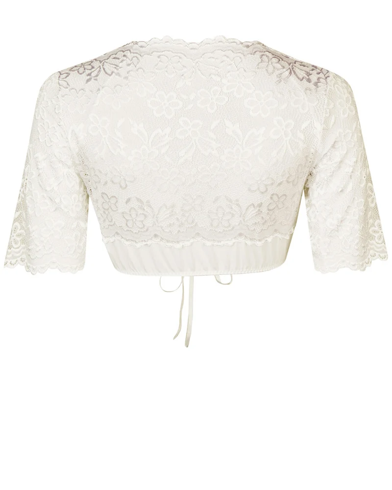 Nina von C. Halbarm Spitzen Dirndlbluse "Andrea" 16464326 | Champagner