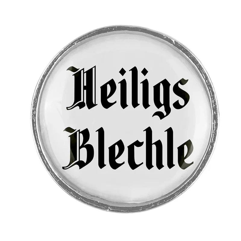 Gaudiknopf Anstecker Heiligs Blechle