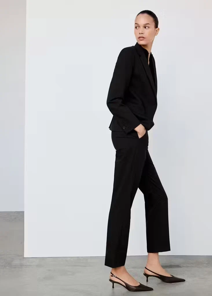BOREAL Straight-Mid-Waist-Anzughose