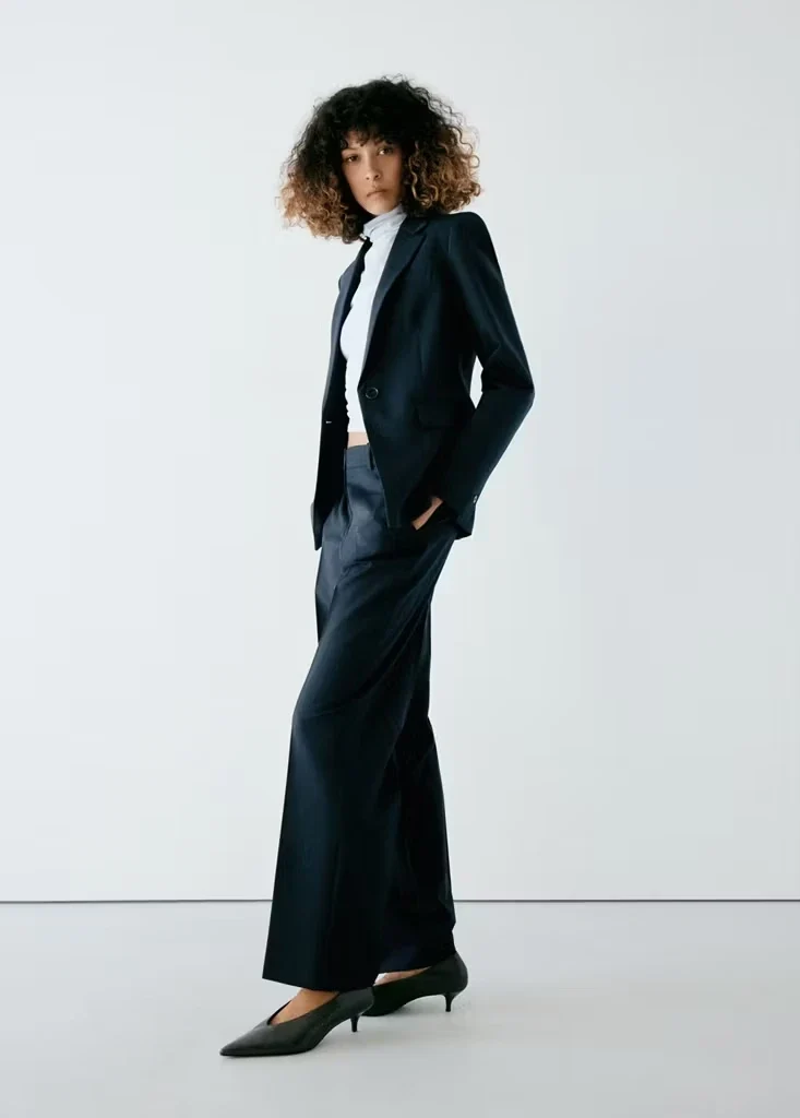 BOREAL Straight-Mid-Waist-Anzughose