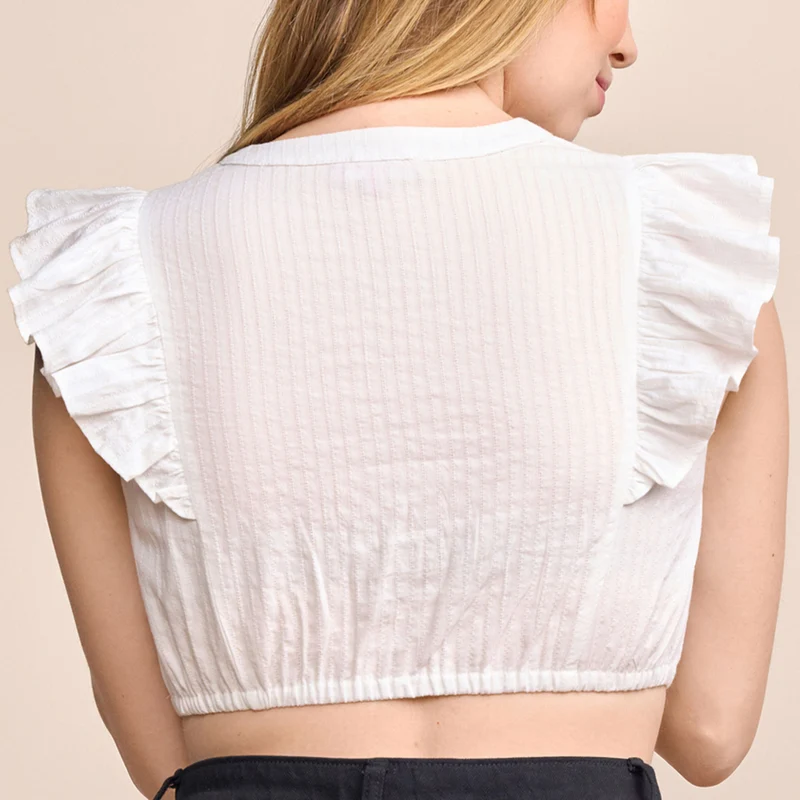 Krüger Dirndlbluse "Ileyna" Flügelarm 318069 | Ecru