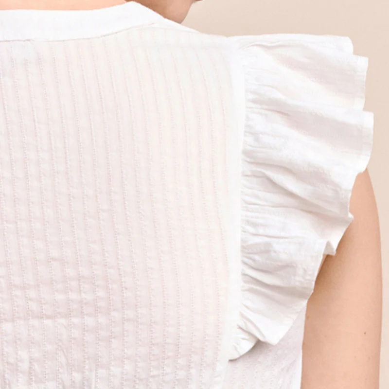 Krüger Dirndlbluse "Ileyna" Flügelarm 318069 | Ecru