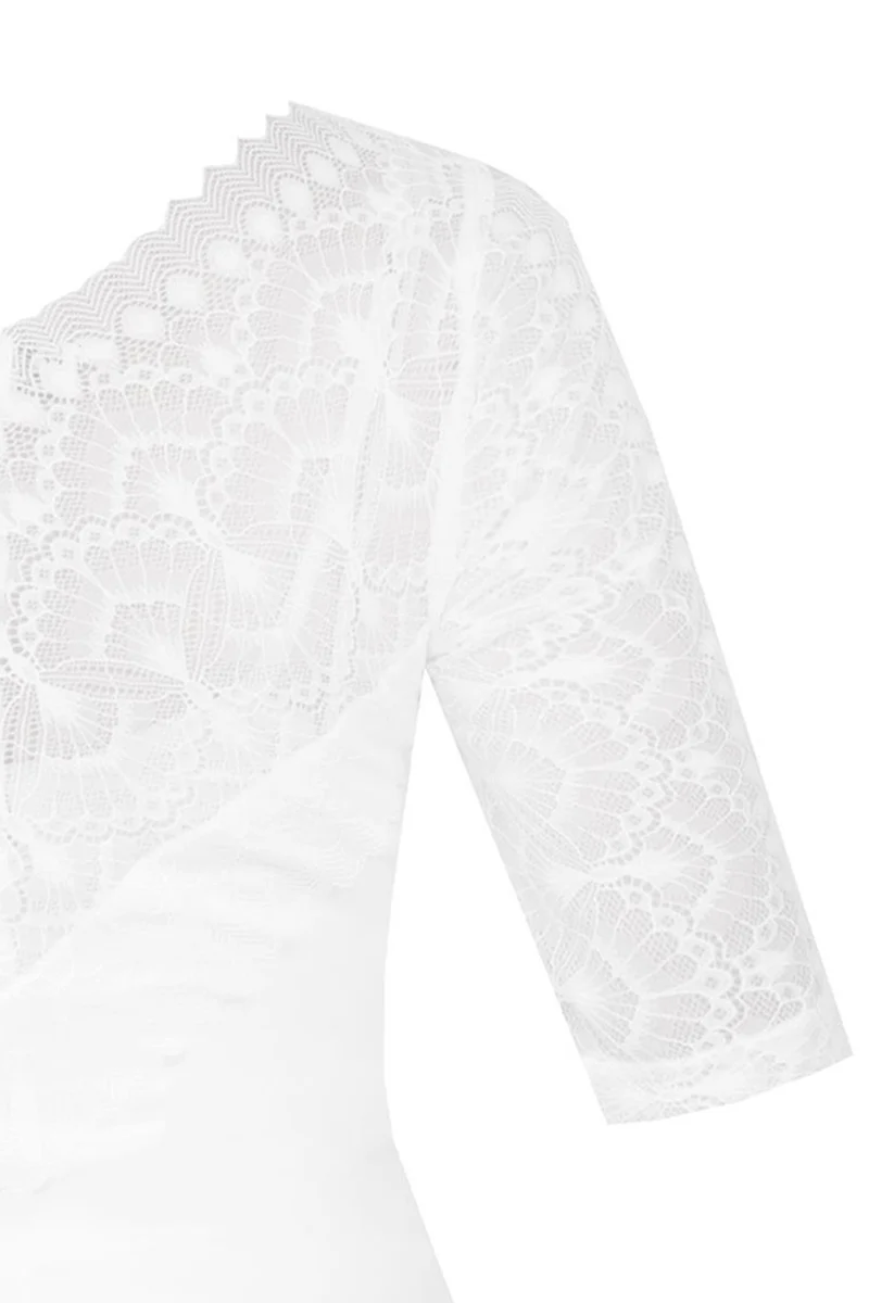 MarJo Dirndlbody "Forsten" Halbarm | Offwhite