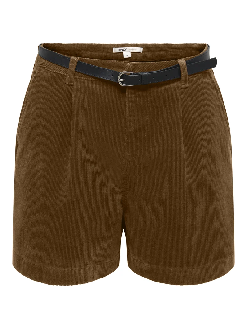 ONLZEVA HW Cordshorts mit Gürtel