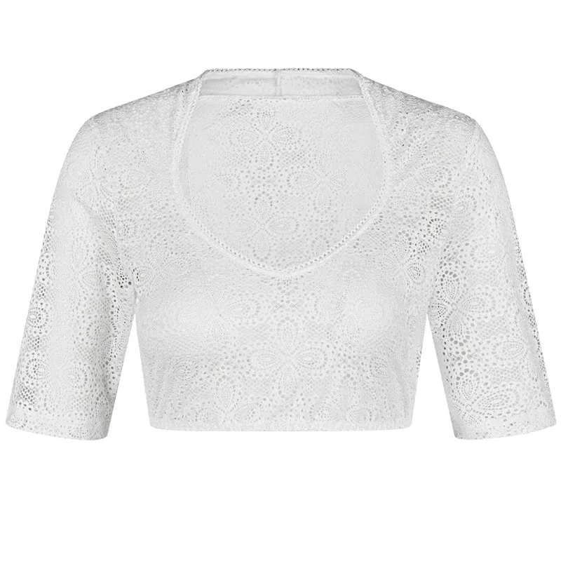 Nina von C. Halbarm Dirndlbluse "Daniela" 48464360 | Weiß